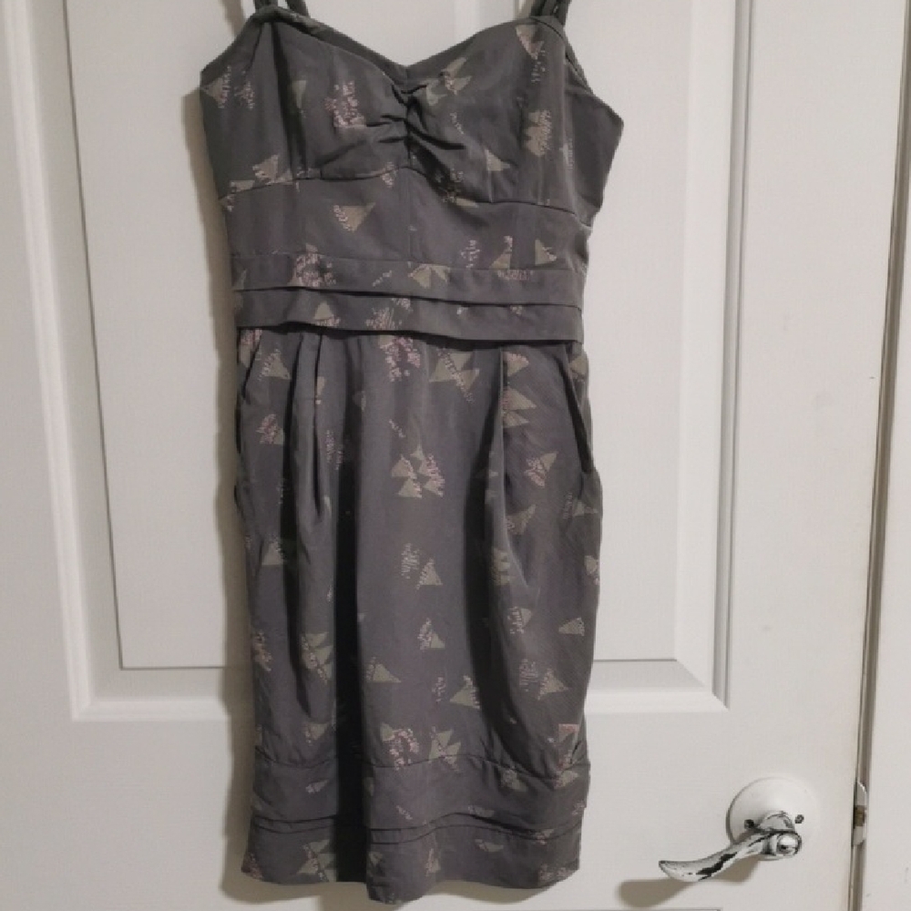 *3 for *$40 item Wilfred Charcoal and Lavender Mini Dress